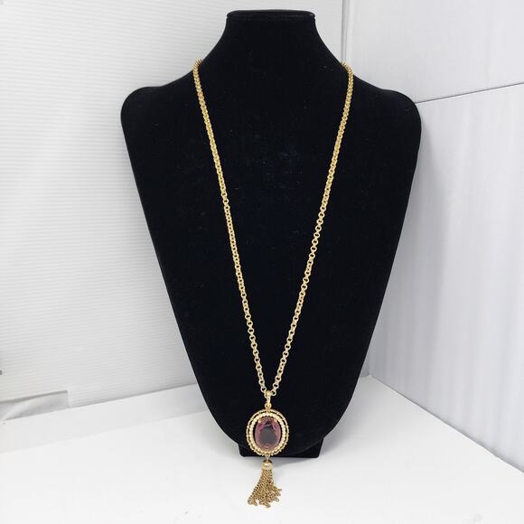 Vintage AVON Tassel Necklace - Picture 9 of 12